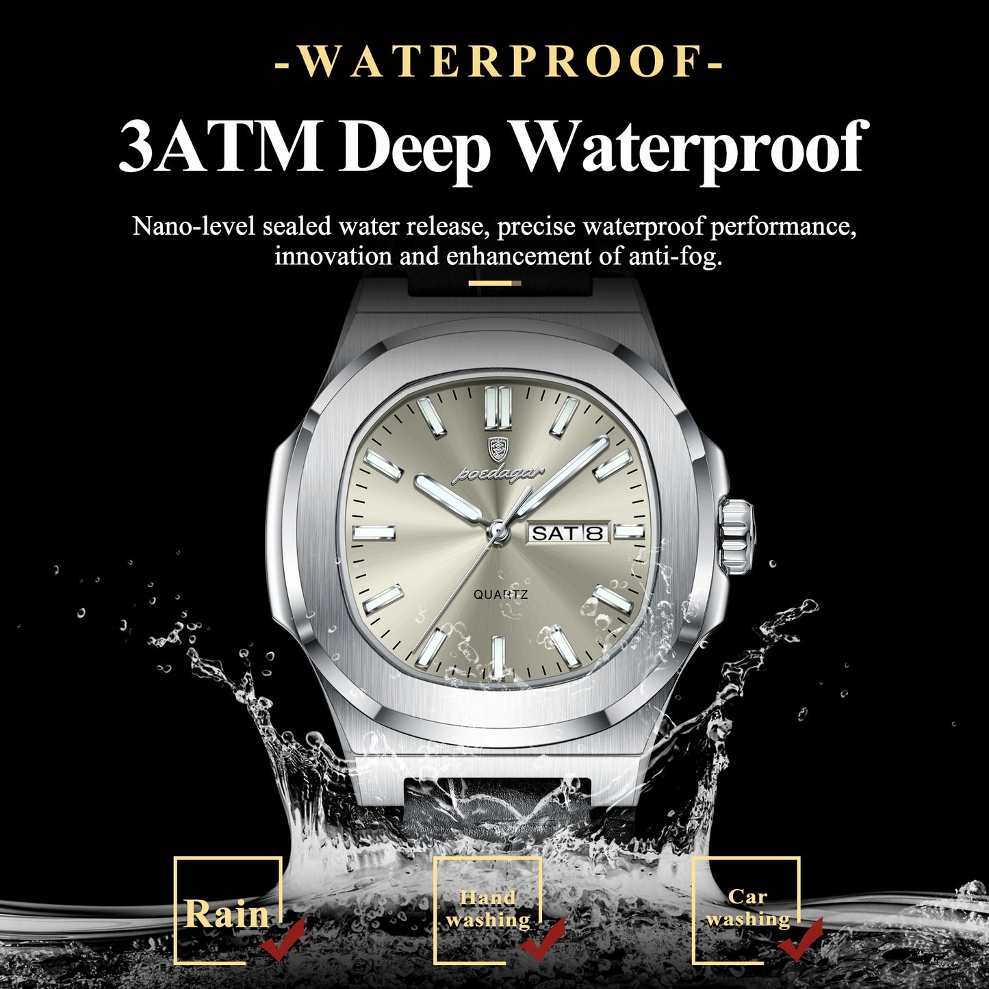 Poedagar 853 Men's Quartz Watch