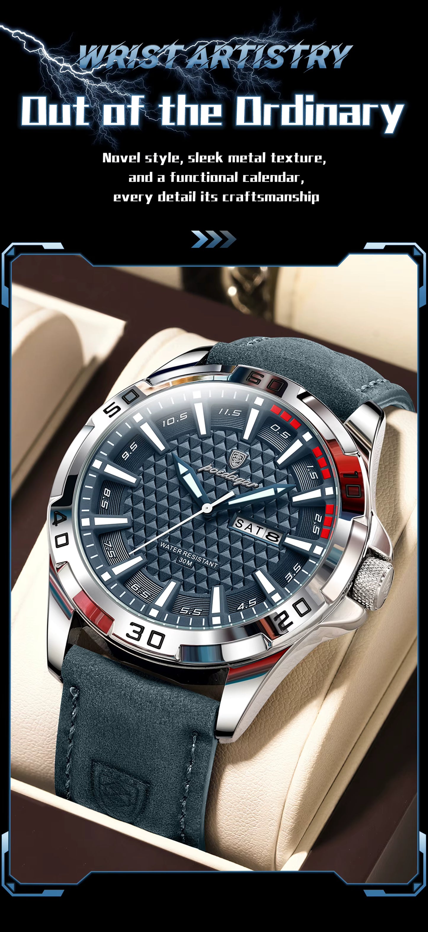 Poedagar 895 Men's Quartz Watch