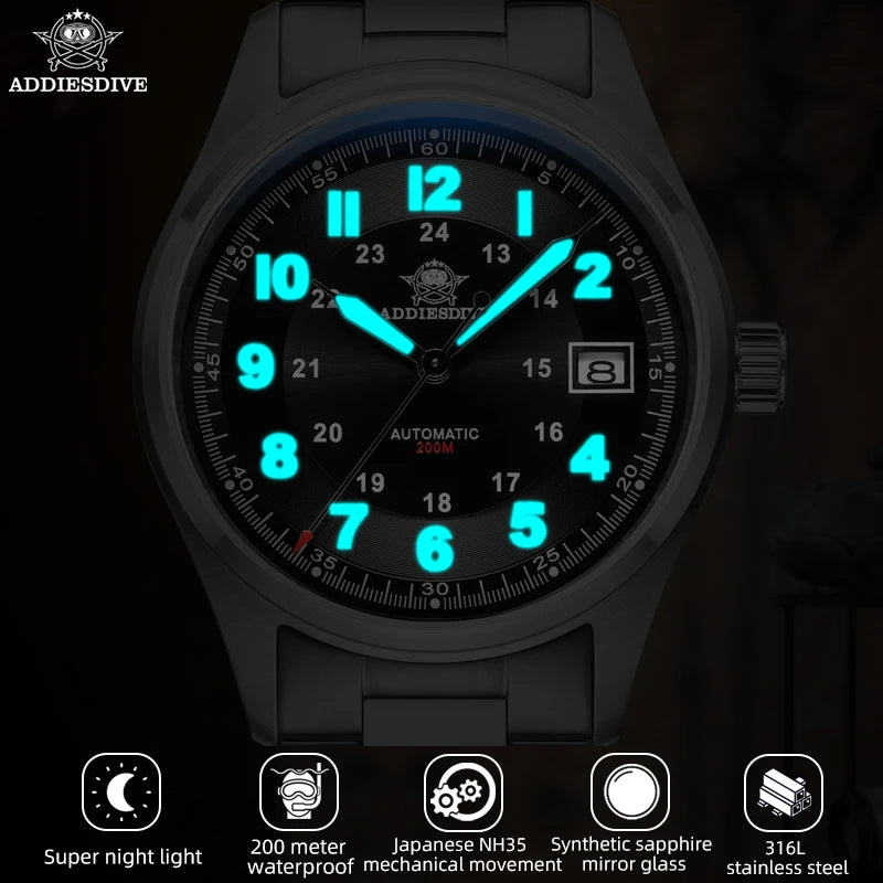 ADDIESDIVE AD2048 Men's Mechanical Watch