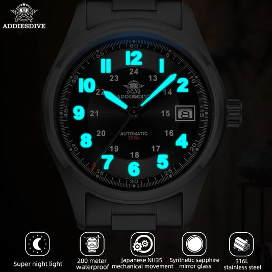 ADDIESDIVE AD2048 Men's Mechanical Watch