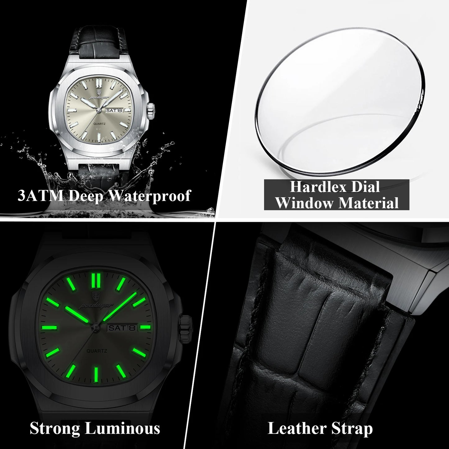 Poedagar 853 Men's Quartz Watch